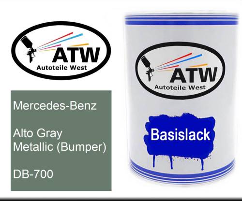 Mercedes-Benz, Alto Gray Metallic (Bumper), DB-700: 500ml Lackdose, von ATW Autoteile West.